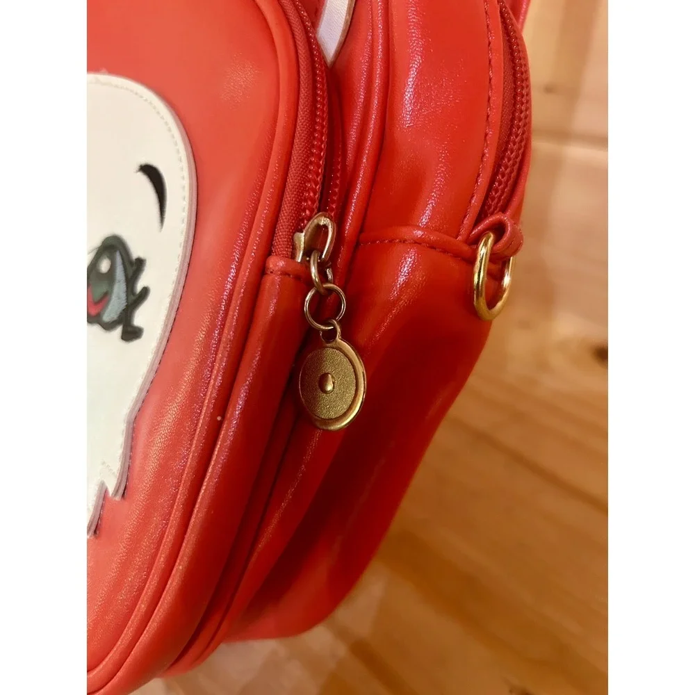 PU Leather Toddler/Preschool Backpack Red Bunny EUC